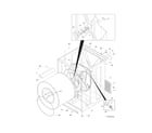 Frigidaire AGQB6400FS1 cabinet/drum diagram