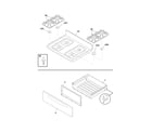 Frigidaire FGF368GSE top/drawer diagram