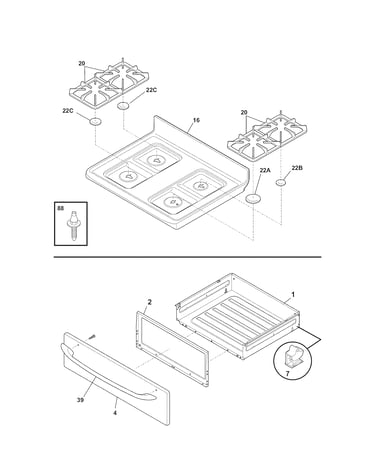 Top/drawer