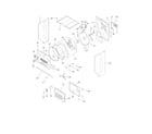 White-Westinghouse SWXG831HS2 upper cabinet/drum heater diagram