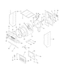 Upper cabinet/drum heater