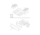 Frigidaire FGF368GMD top/drawer diagram