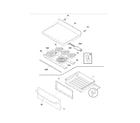 Kenmore 7909535380X top/drawer diagram