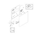 White-Westinghouse WDB11NRDB5 door diagram