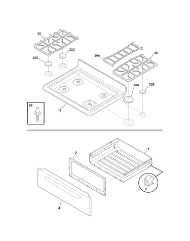 Top/drawer