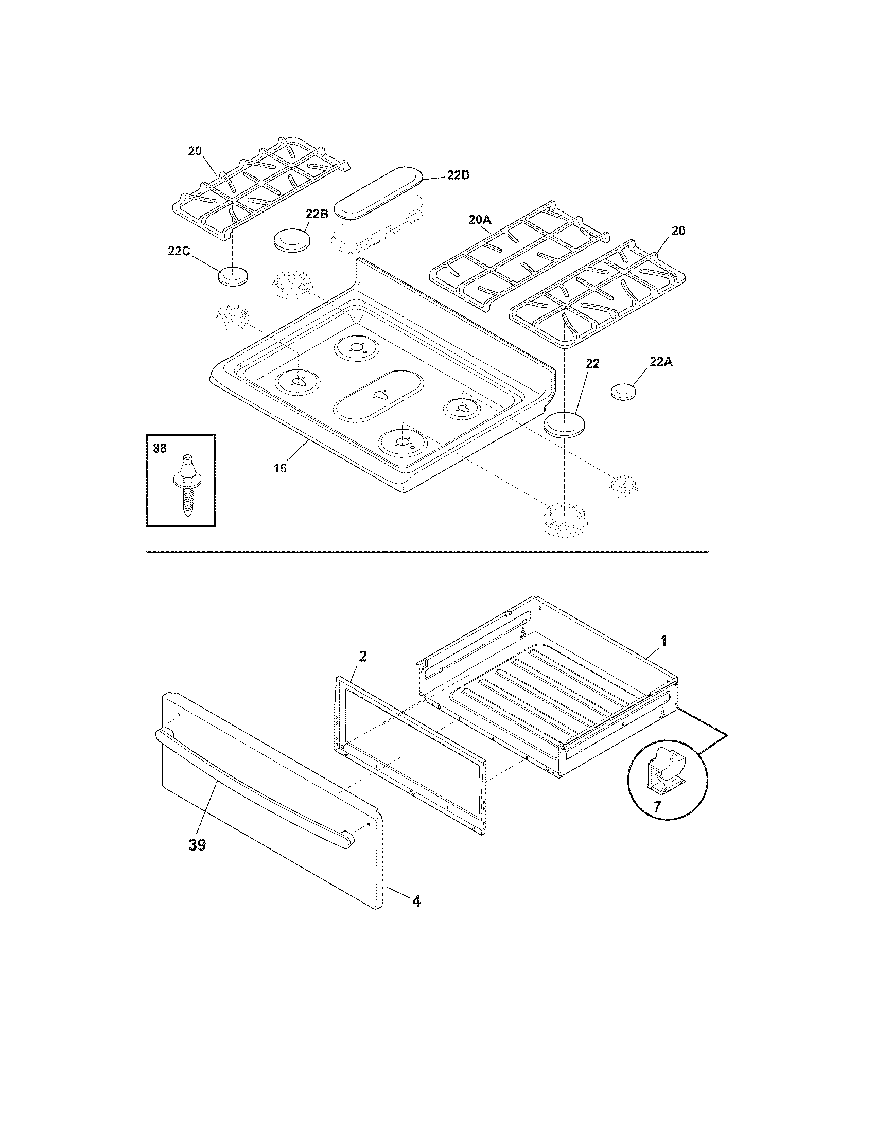 Top/drawer