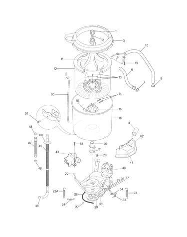 Motor/tub