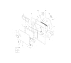 White-Westinghouse SGR641HS1 front panel/lint filter diagram