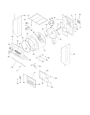 Upper cabinet/drum heater