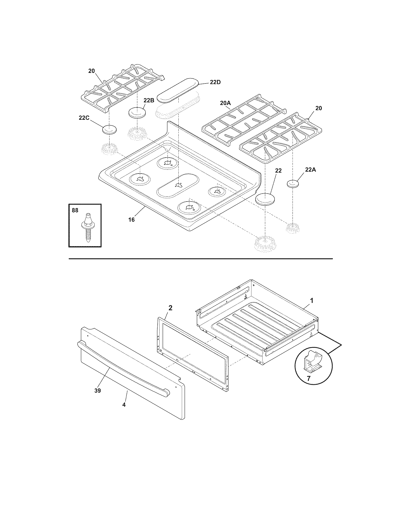 Top/drawer
