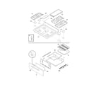 Frigidaire FGF345GSC top/drawer diagram