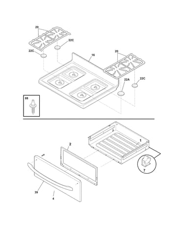 Top/drawer