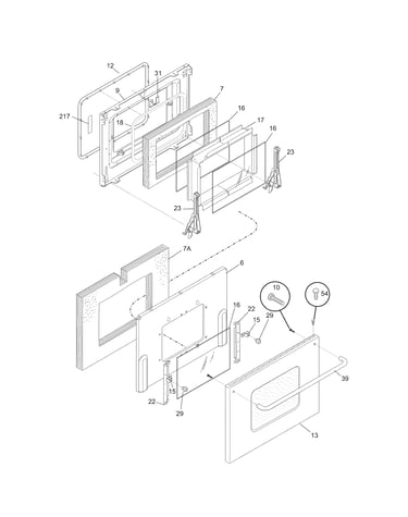 Oven door