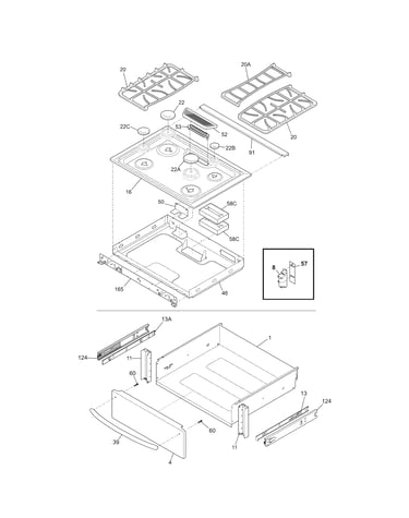 Top/drawer