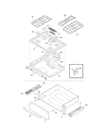 Top/drawer