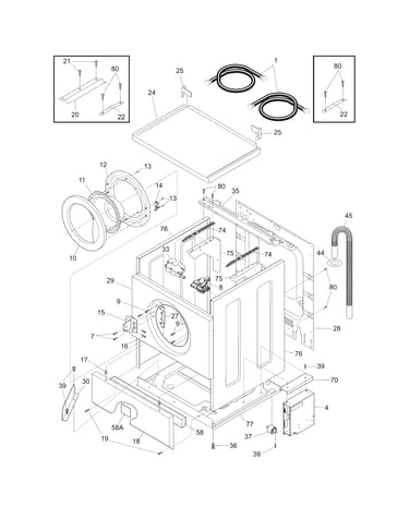 Lower cabinet/top