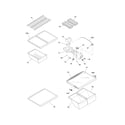 Kenmore 2536481440H shelves diagram