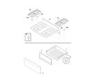 Frigidaire FGF368GSF top/drawer diagram