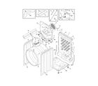 Electrolux EWMED65IRR0 cabinet/drum diagram