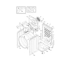 Electrolux EWED65HSS0 cabinet/drum diagram