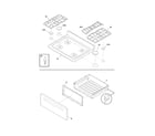 Frigidaire FGF382HSC top/drawer diagram