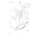 Frigidaire FRS6HF55KB0 cabinet diagram
