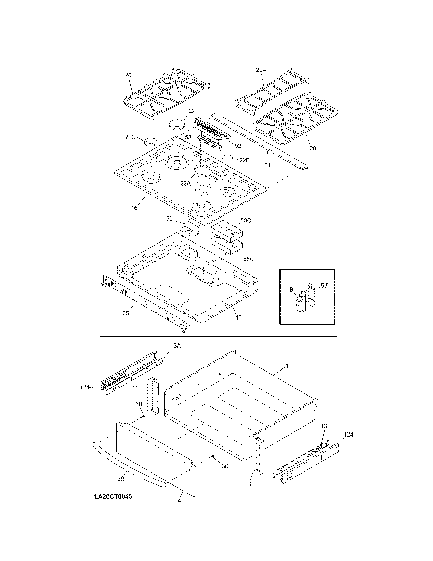 Top/drawer
