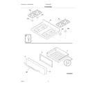 Frigidaire FGF368GME top/drawer diagram
