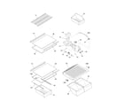 Kenmore 2537472240B shelves diagram