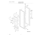 Frigidaire FGHC2344KF0 refrigerator door diagram