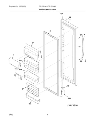 Refrigerator door
