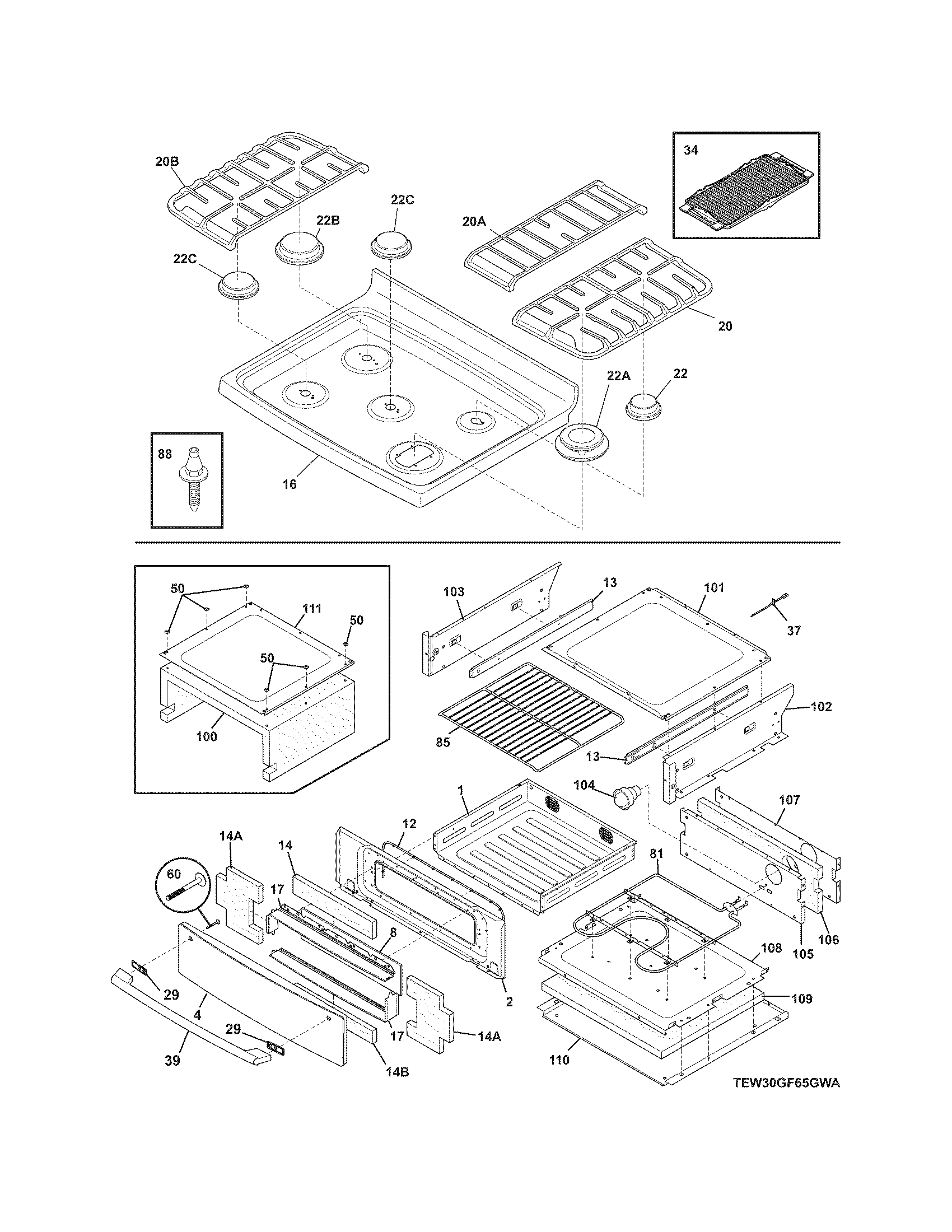 Top/drawer
