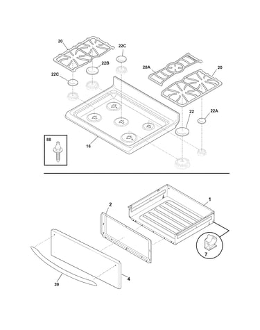 Top/drawer