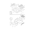 Frigidaire FGF348KSA top/drawer diagram