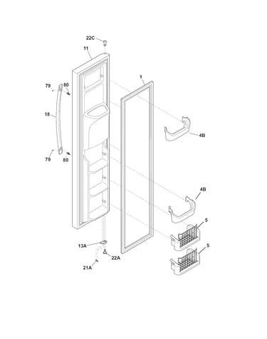 Freezer door
