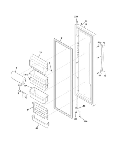 Refrigerator door