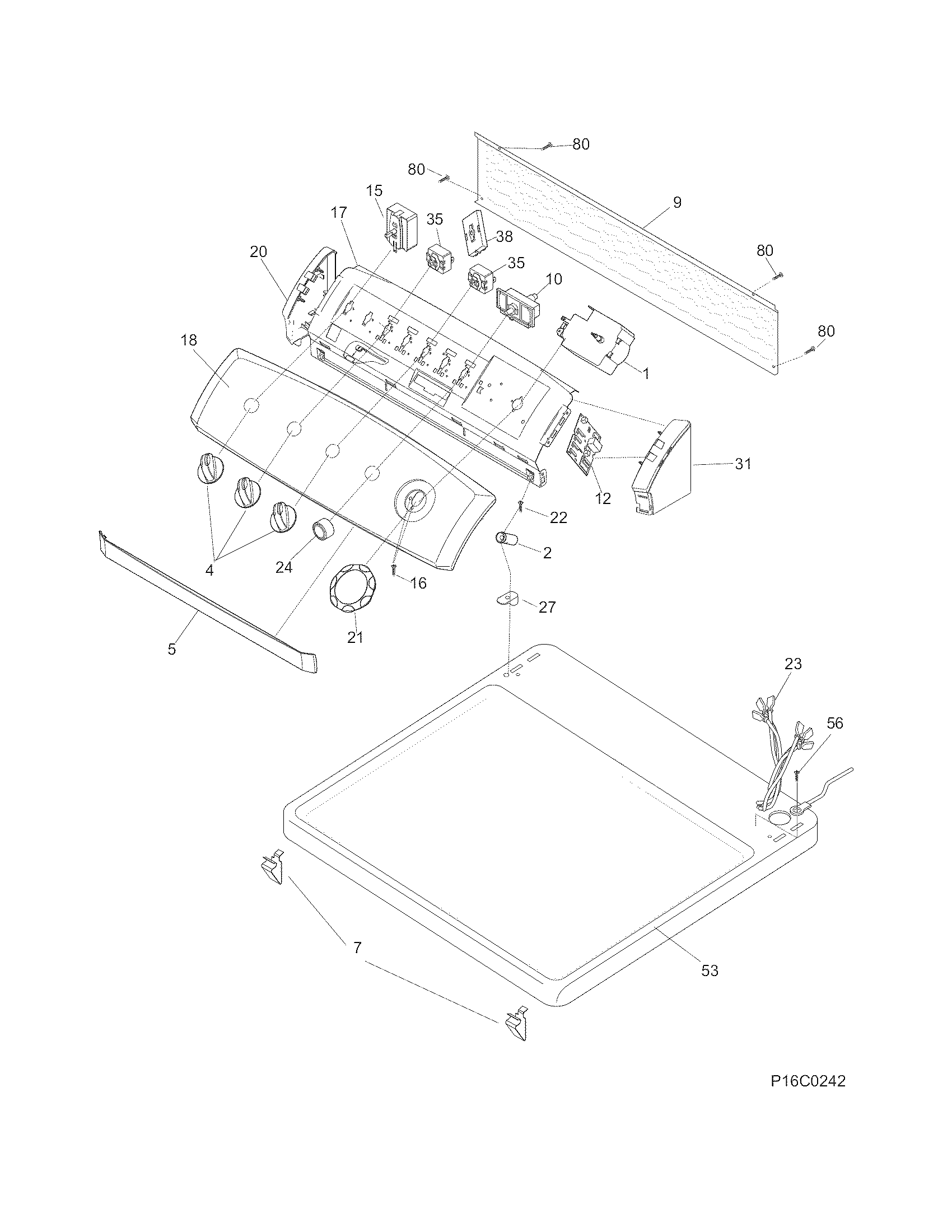 Controls/top panel