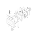 Frigidaire LGEF3031KMA door diagram
