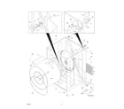 White-Westinghouse WWRE5700KW0 cabinet/drum diagram