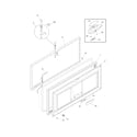 Frigidaire GLFC2528FW9 door diagram
