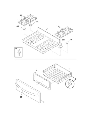 Top/drawer