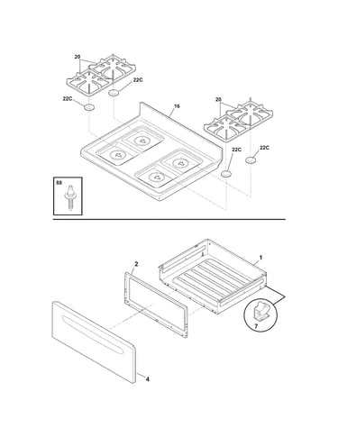 Top/drawer