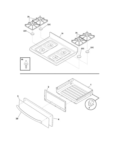 Top/drawer