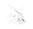 Frigidaire BAQE7077KB0 controls/top panel diagram