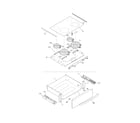 Frigidaire FES367FCD top/drawer diagram