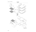 White-Westinghouse WRS3R3EWG shelves diagram