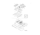 Frigidaire FPGS3085KFA top/drawer diagram
