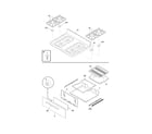 Frigidaire FGF328GBH top/drawer diagram