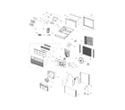 Frigidaire FAH086S1TB recommended spare parts diagram