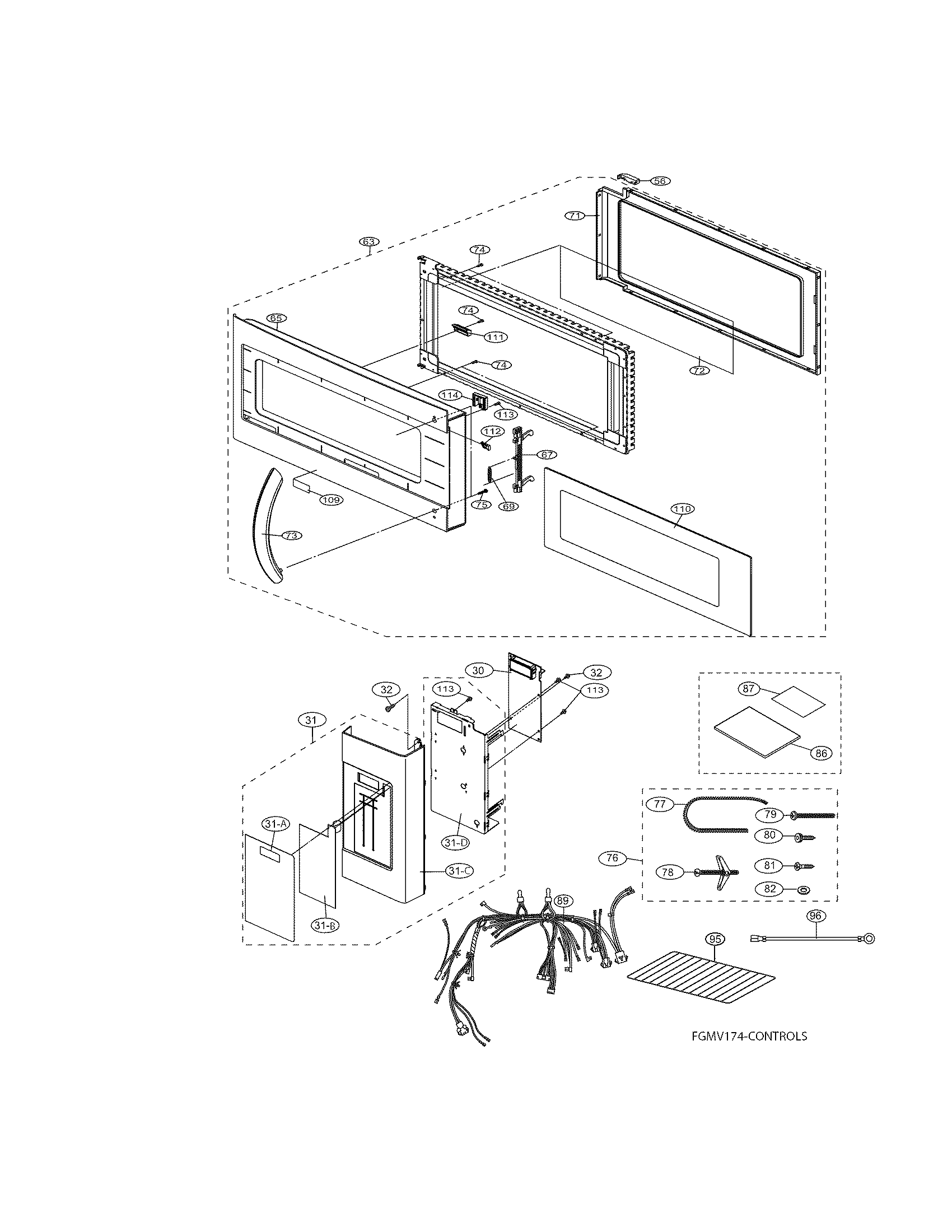 CONTROL PANEL/DOOR/MISC